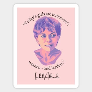 Isabel Allende Portrait and Quote Magnet